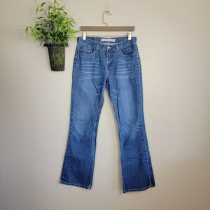 Express 8 Riot Siren Bootcut Boot Cut Medium Wash Precision Fit Mid Rise Jeans